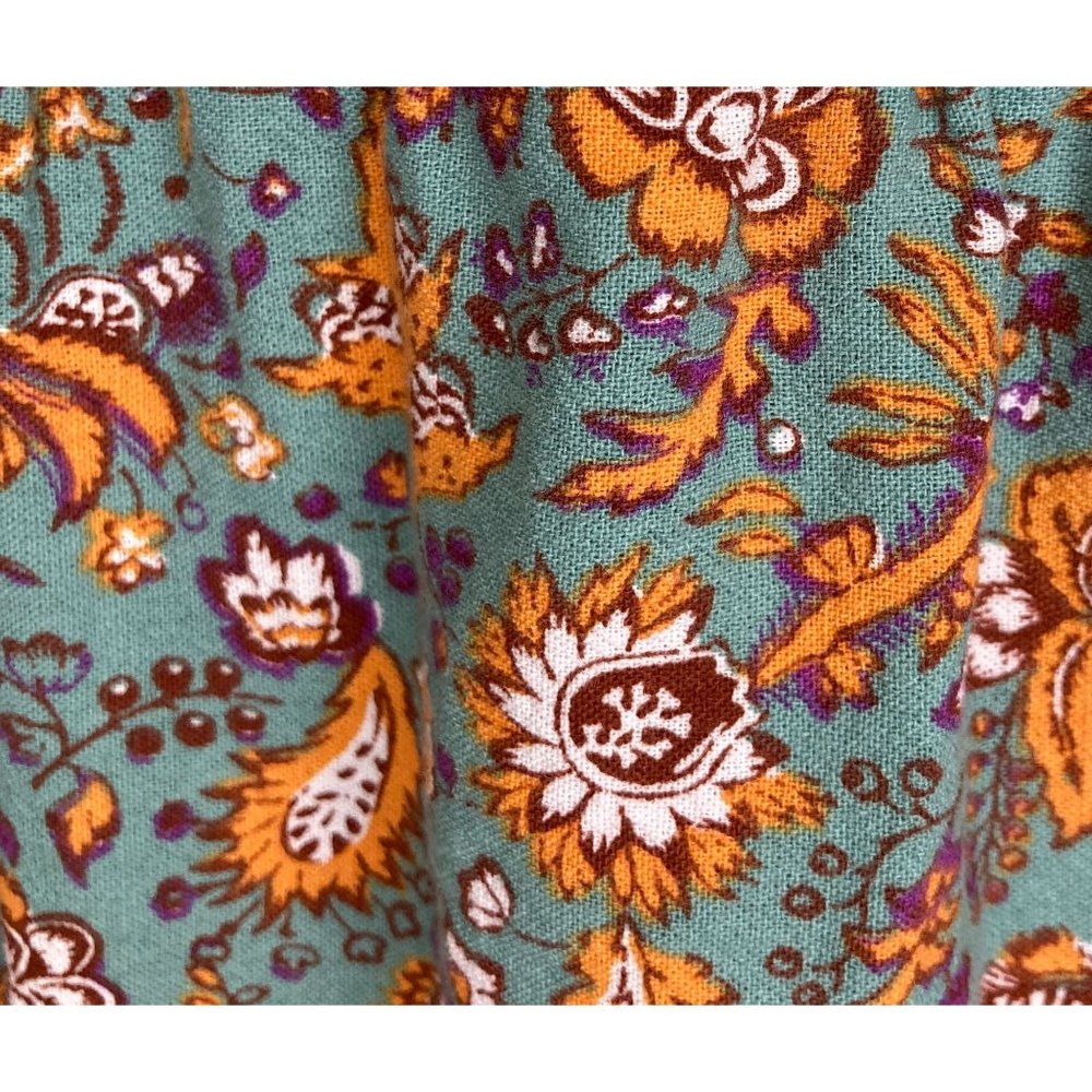 Nwt Universal Thread Size Large Green Floral Cott… - image 4